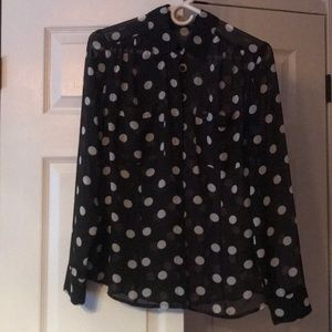 Black long sleeve guess shirt